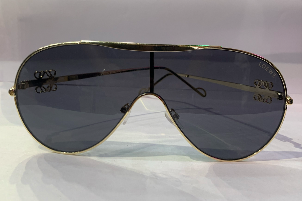 EOL Golden Frame Black Shade Golden Stick Unisex Sunglasses SUN104
