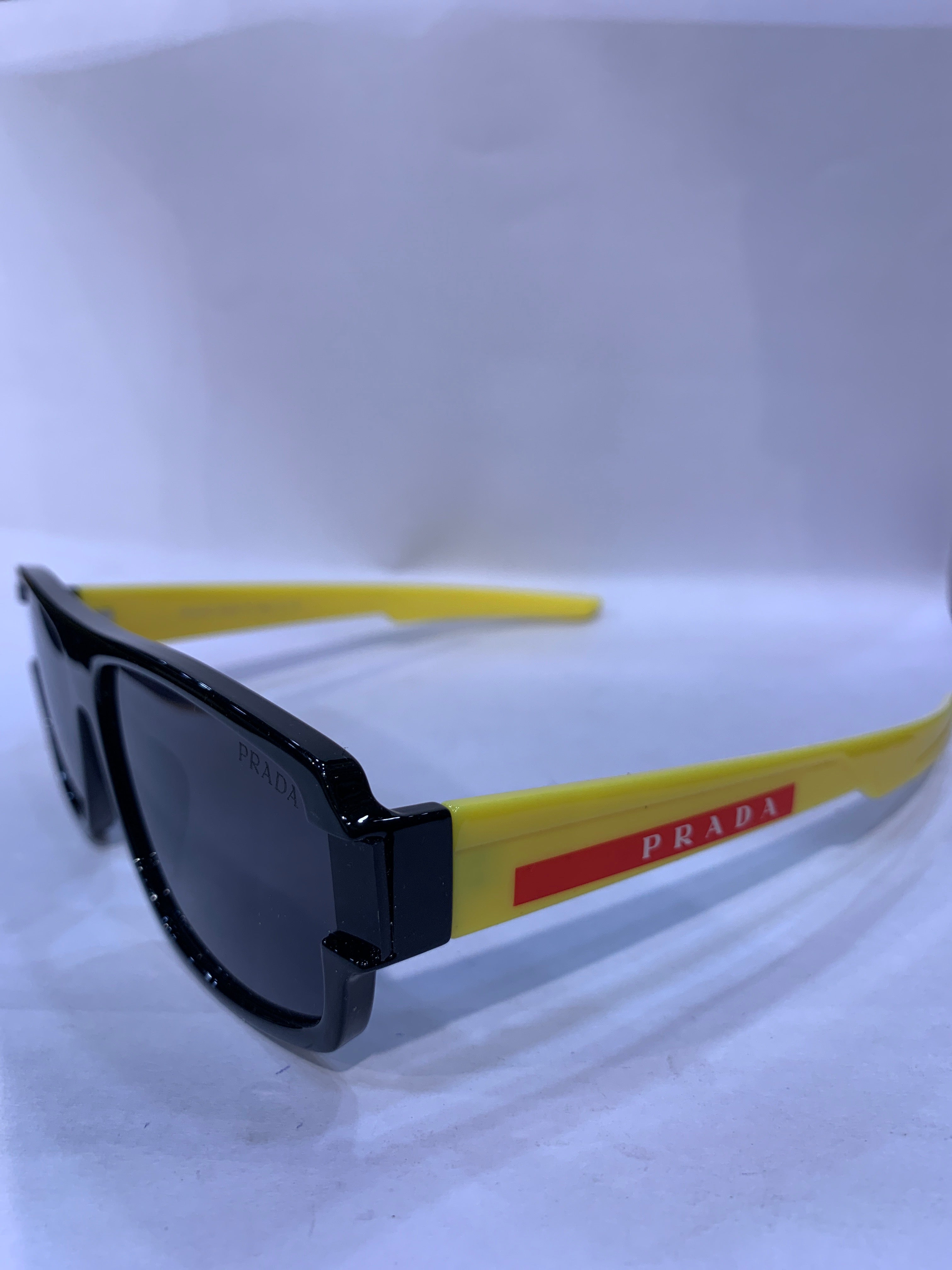 ARP Black Yellow Frame Black Shade Unisex Sunglasss GRS 03W F 66 16 140 3N