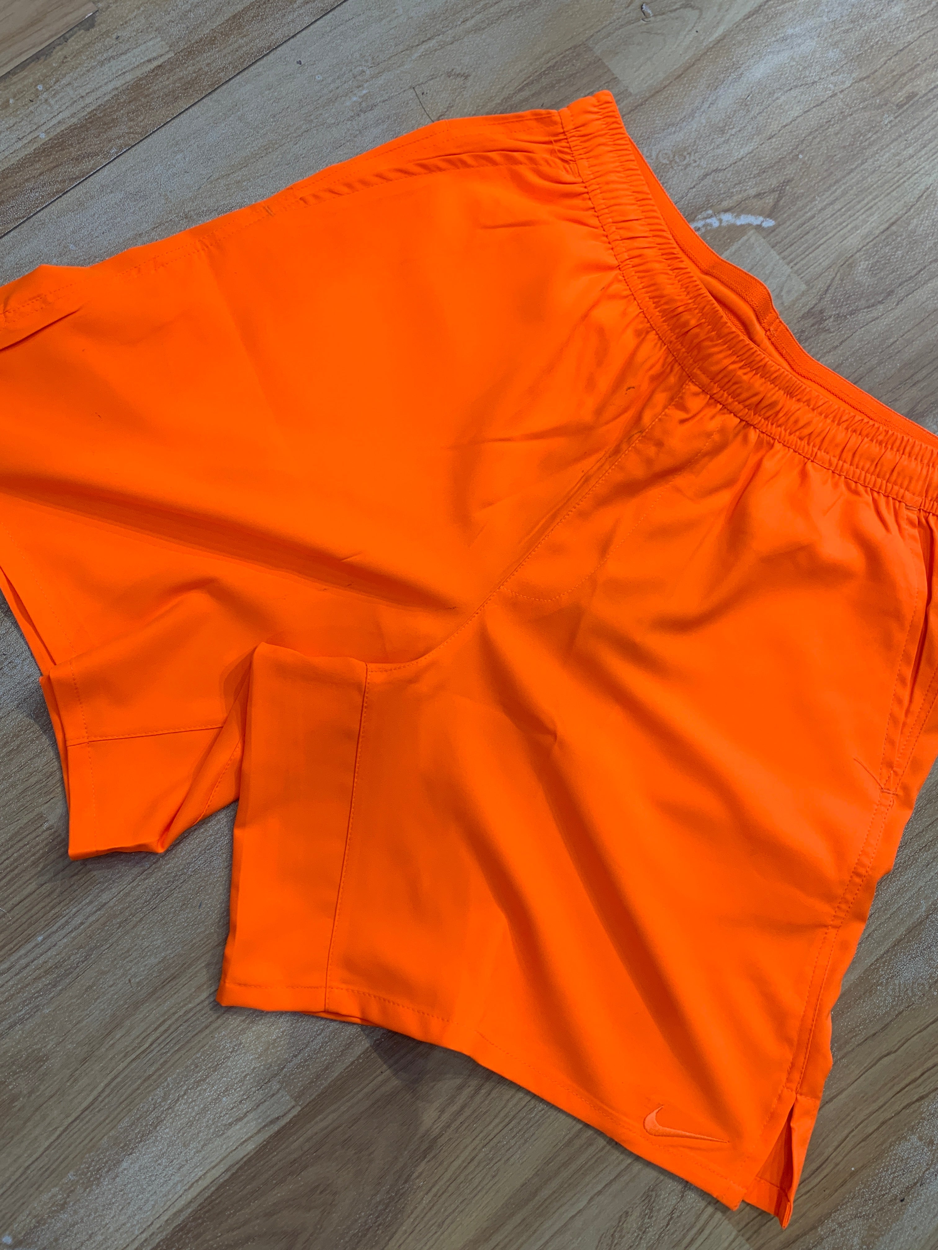 Neon Orange Colour NK KIN NS Lycra Shorts regular Fit 988649
