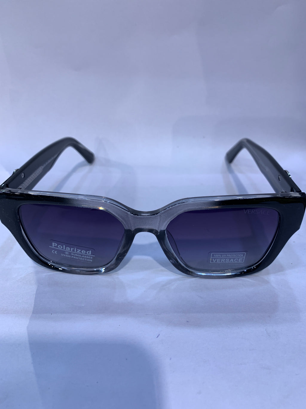 REV Black Transparent Frame  purple Shade Unisex Sunglasss 7722 58 17 136