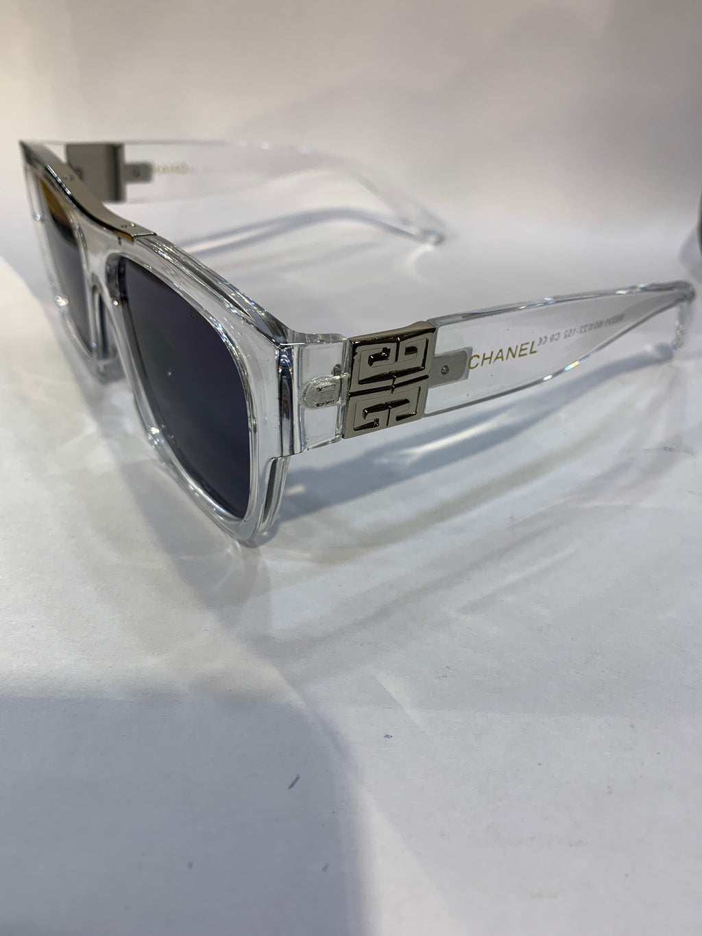 AHC Transparent Frame Black Shade Unisex Sunglasss 98031 60 22 152 C9 CE