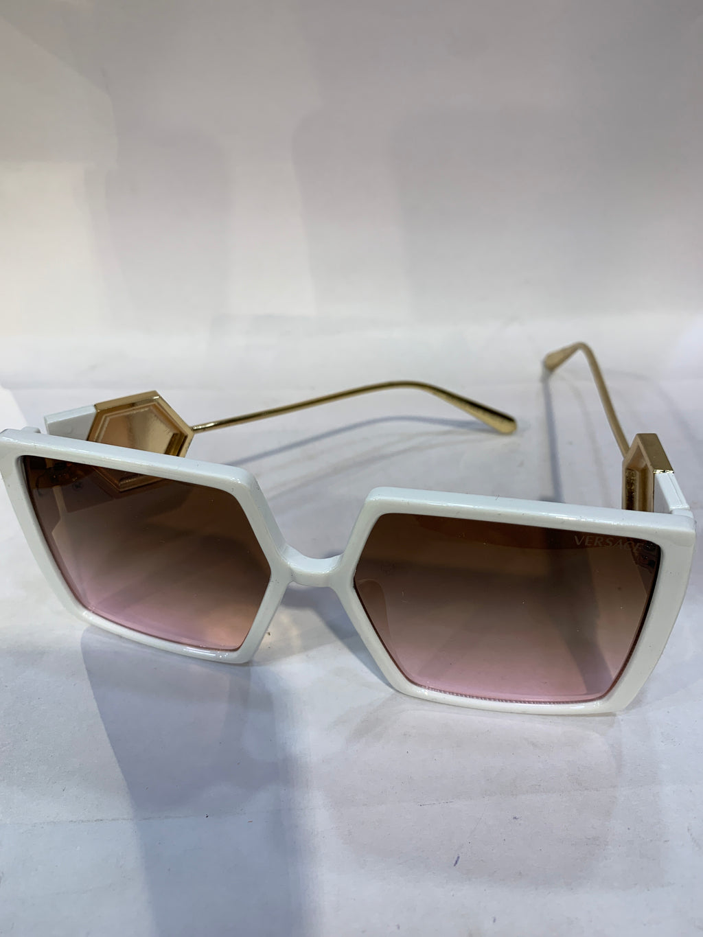 REV White Frame Brown Redish Shade Unisex Sunglasss SUN 019