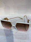 REV White Frame Brown Redish Shade Unisex Sunglasss SUN 019