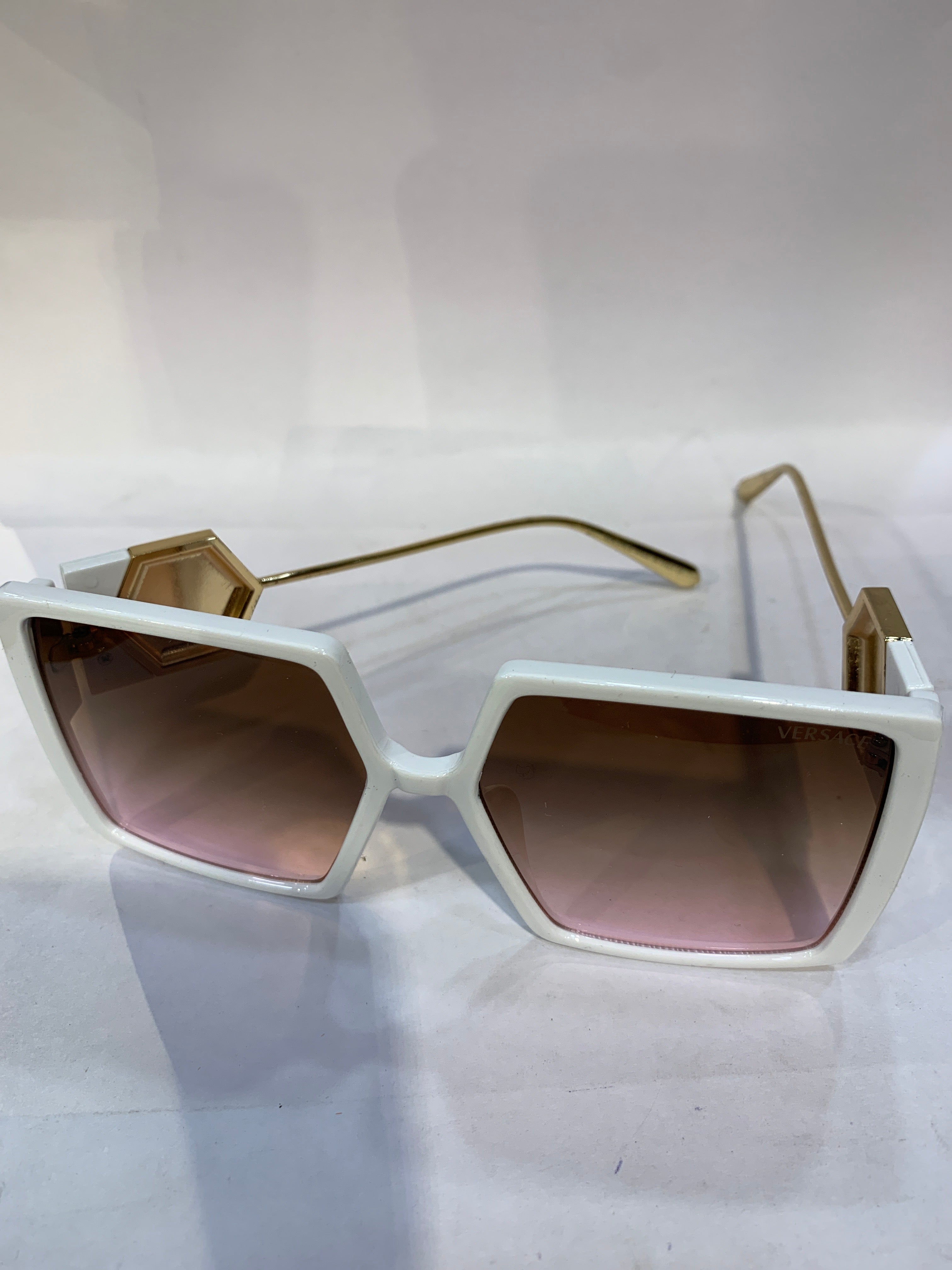 REV White Frame Brown Redish Shade Unisex Sunglasss SUN 019