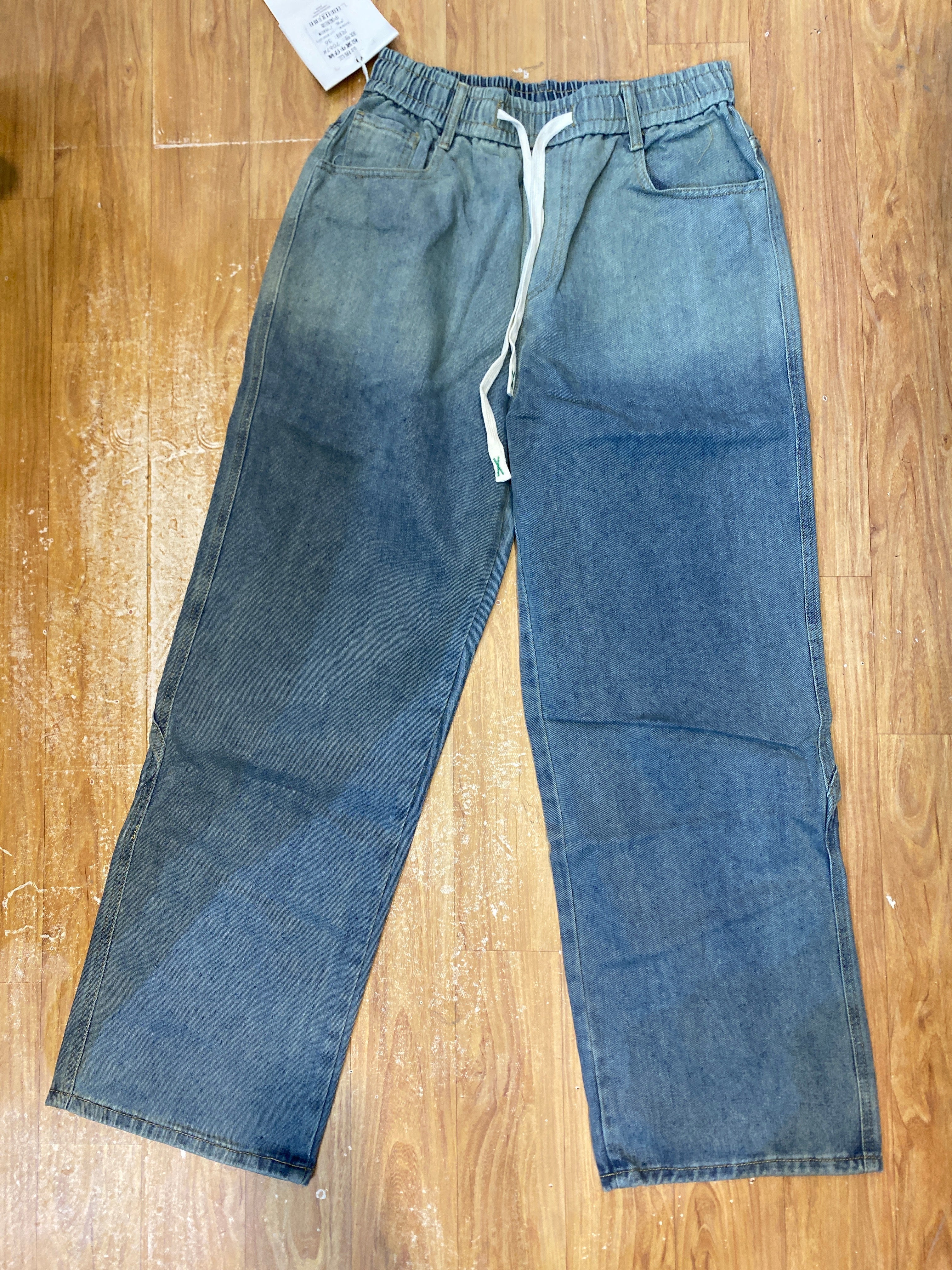 Nice 1892 Blue Faded Colour  Baggy Fit Unisex Jogger Pant 7067