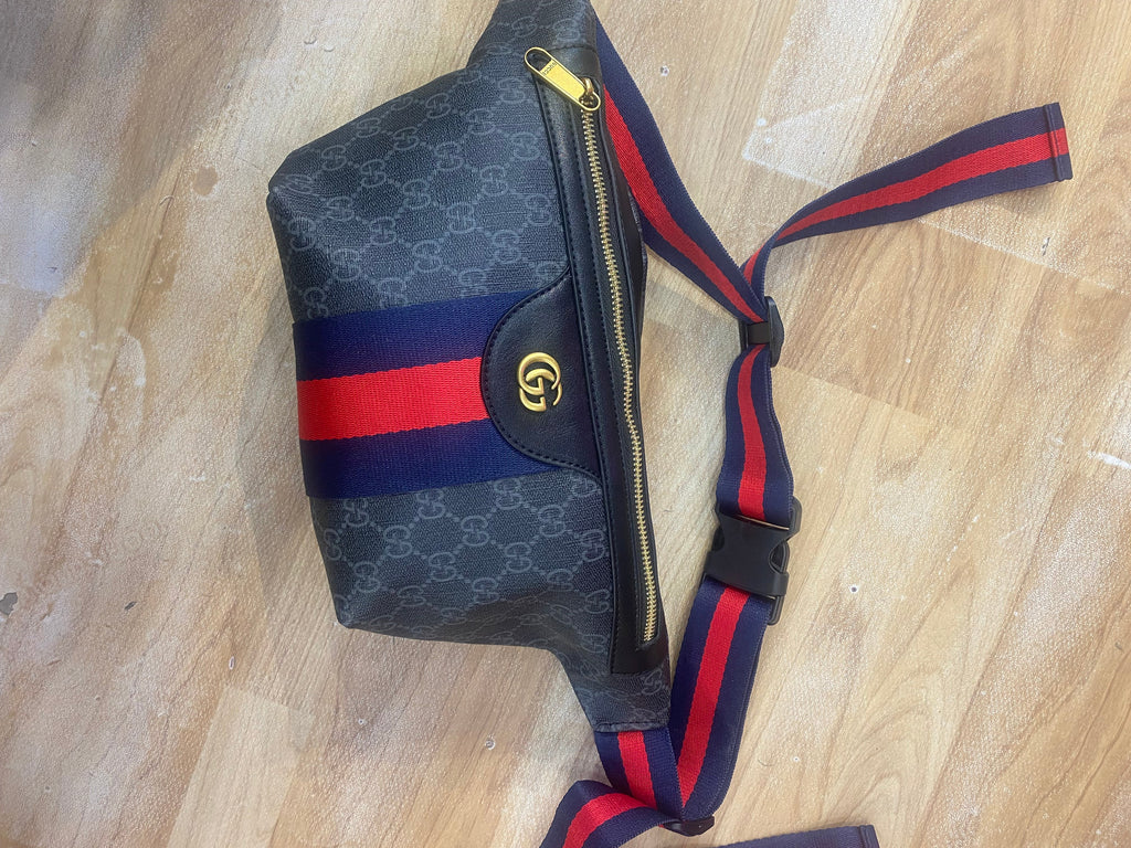 CUG GUC GG Printed Unisex Chest Fanny Bag 988843