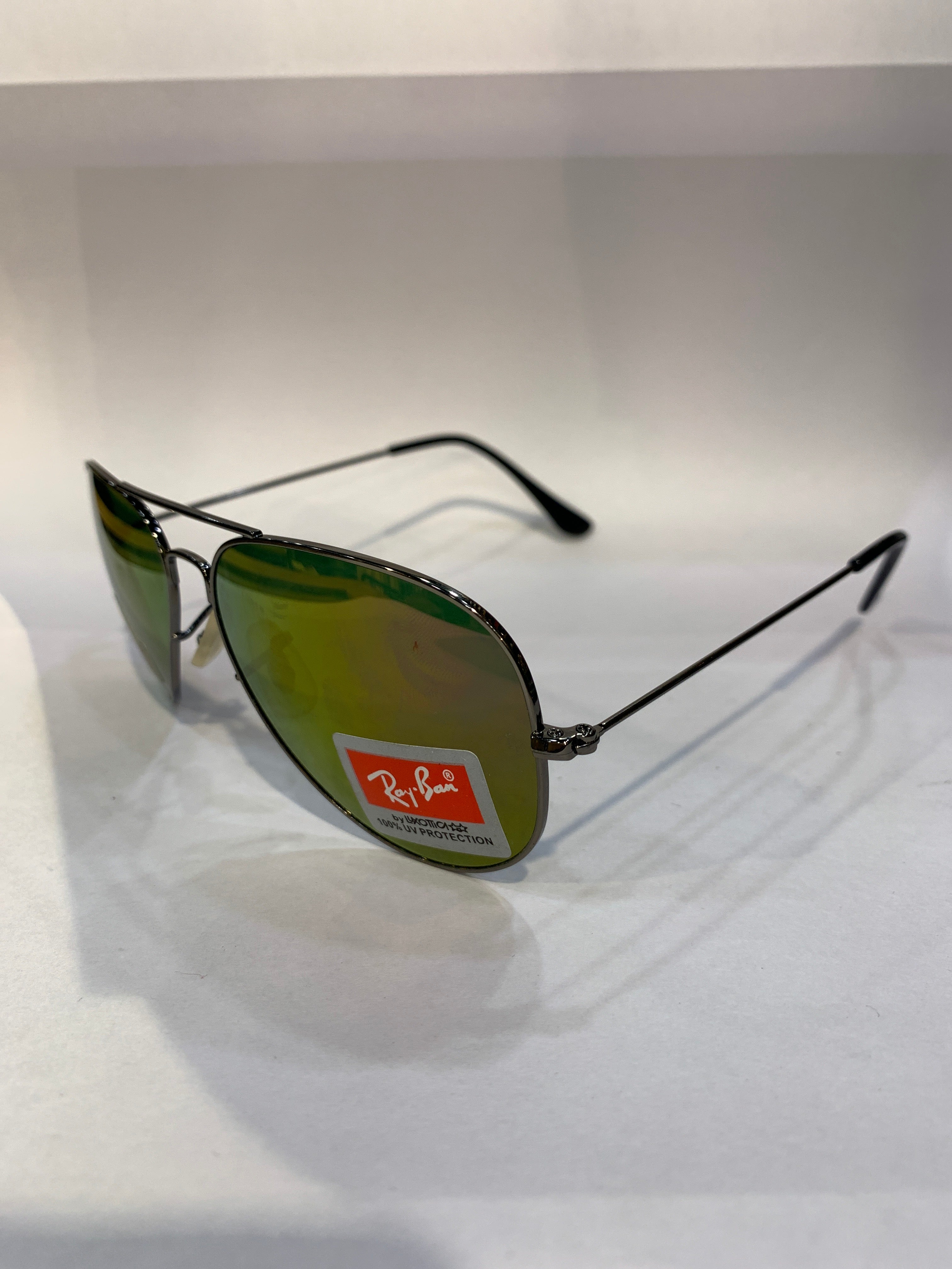 YAR Silver Frame Green Mercury Shade Unisex Sunglasss RB 3025 58 14
