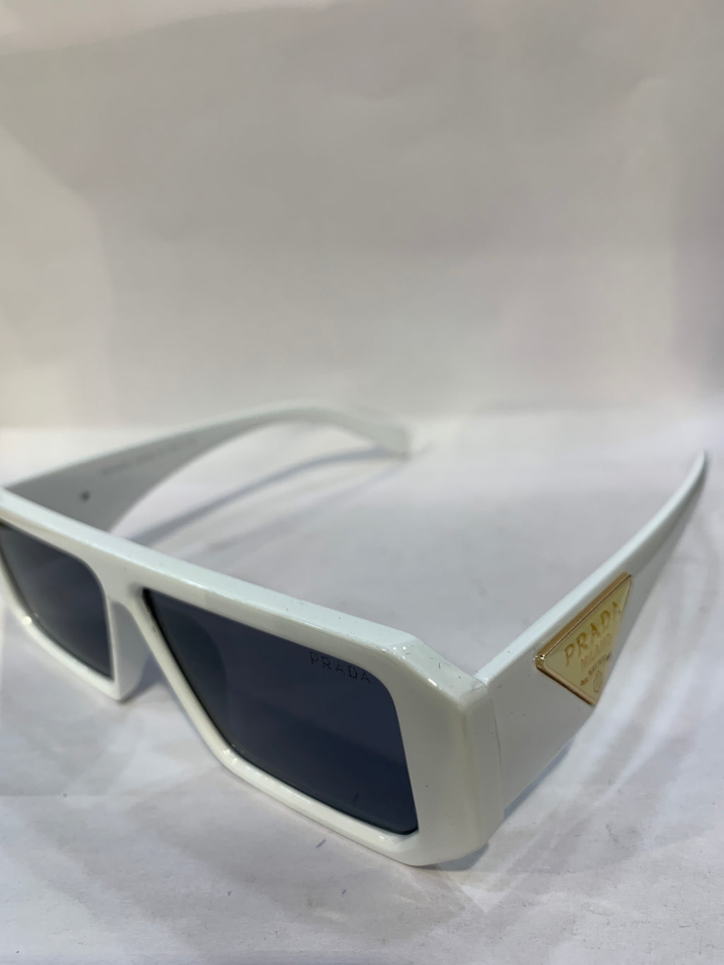 ARP White Frame Black Shade Unisex Sunglasss 6082 57 12 145