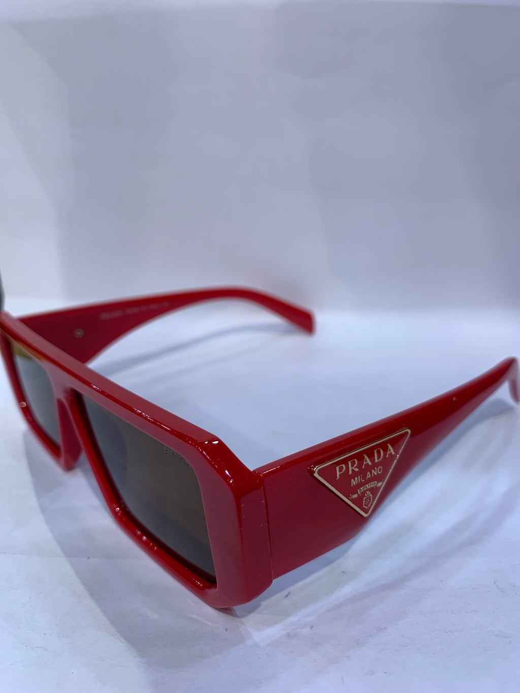 ARP Red Frame Brown Shade Unisex Sunglasss 6082 57 12 145