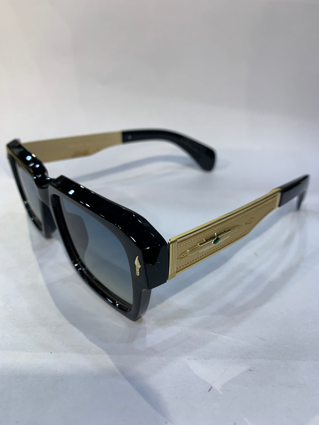SOM Black Golden Frame black Trancy Shade Unisex Sunglasss ZS98321 54 18 143