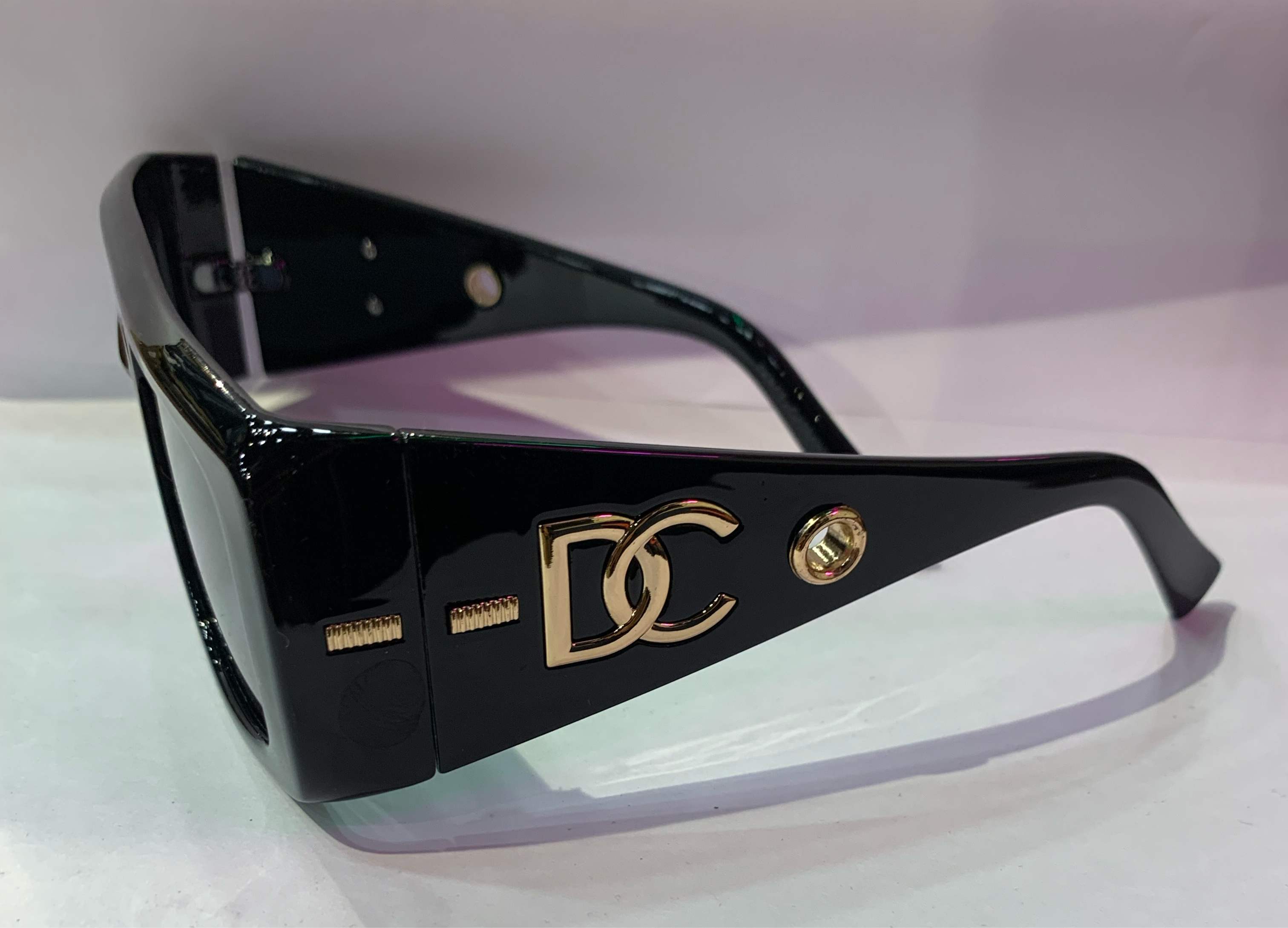 LOD Glossy Black Frame Black Shade Unisex Sunglasses ZS98088 52 16-142