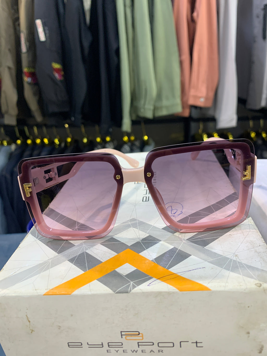 NEF Pink Frame Pink Trancy Shade Unisex Sunglasss SUN 024
