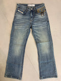EID DIE Light Blue Colour Green Shade Boot Cut Men’s Denim Jeans D-5063