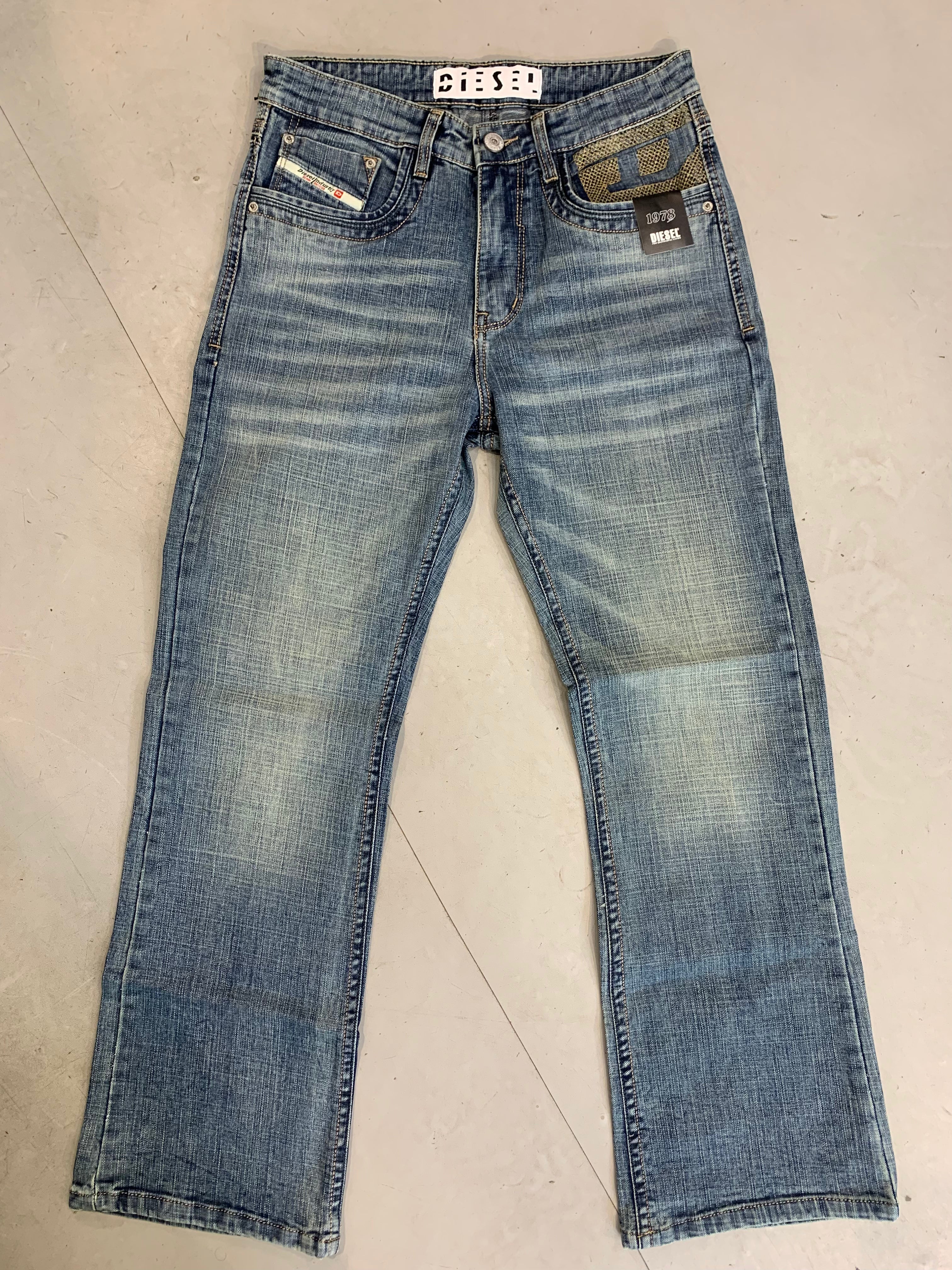 EID DIE Light Blue Colour Green Shade Boot Cut Men’s Denim Jeans D-5063