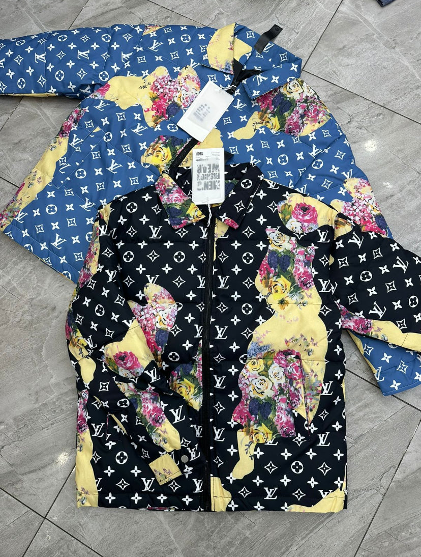 VL UOL Black  Colour With Monogram design Puffer  jacket T220