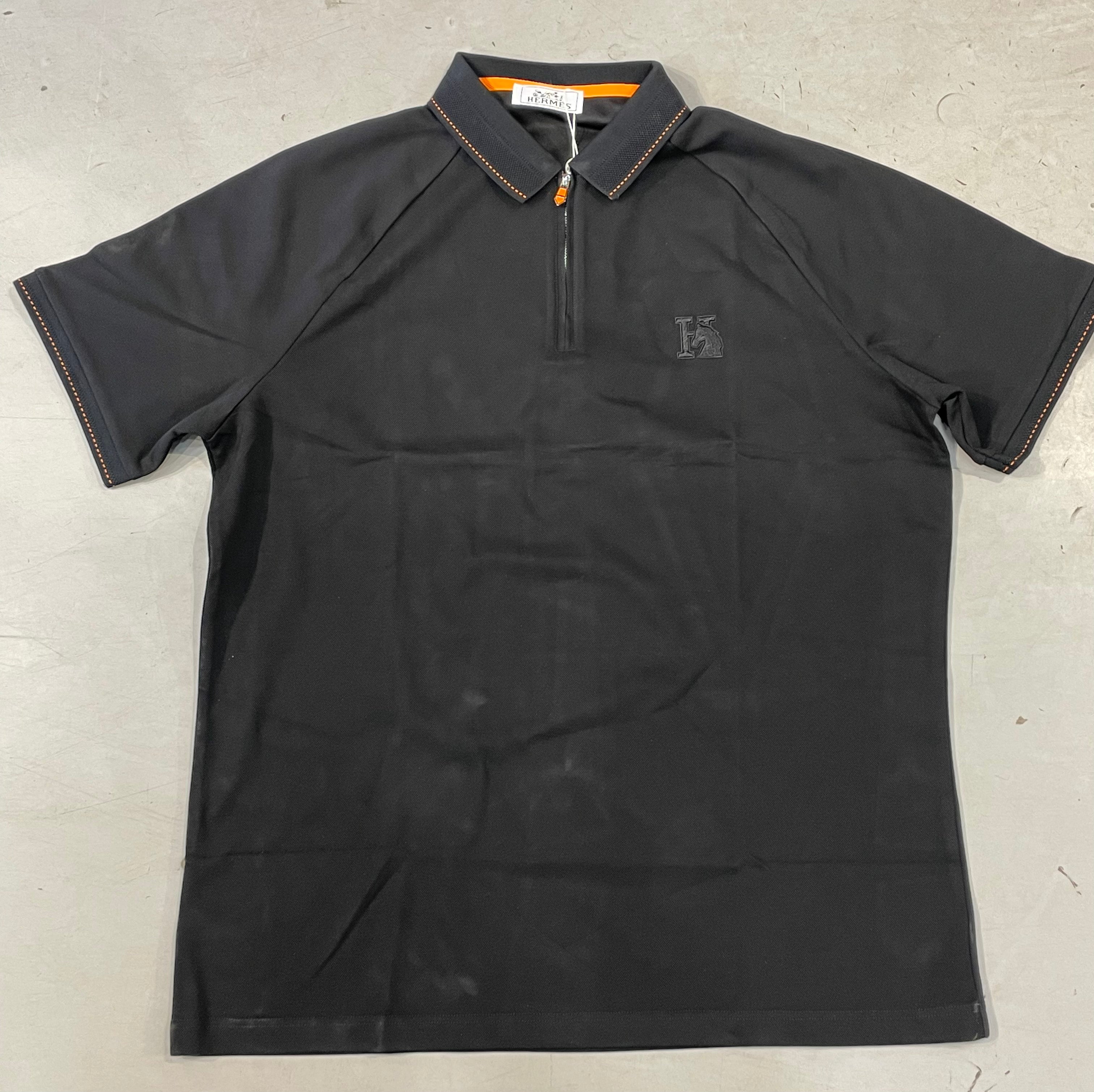 REH HER Black Colour half sleeve collar Imported T-shirt 36207