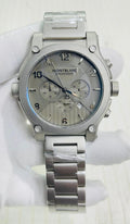 NOM MON Silver Gray Chain Gray Dial Heavy Chronograph Men’s Watch 990014