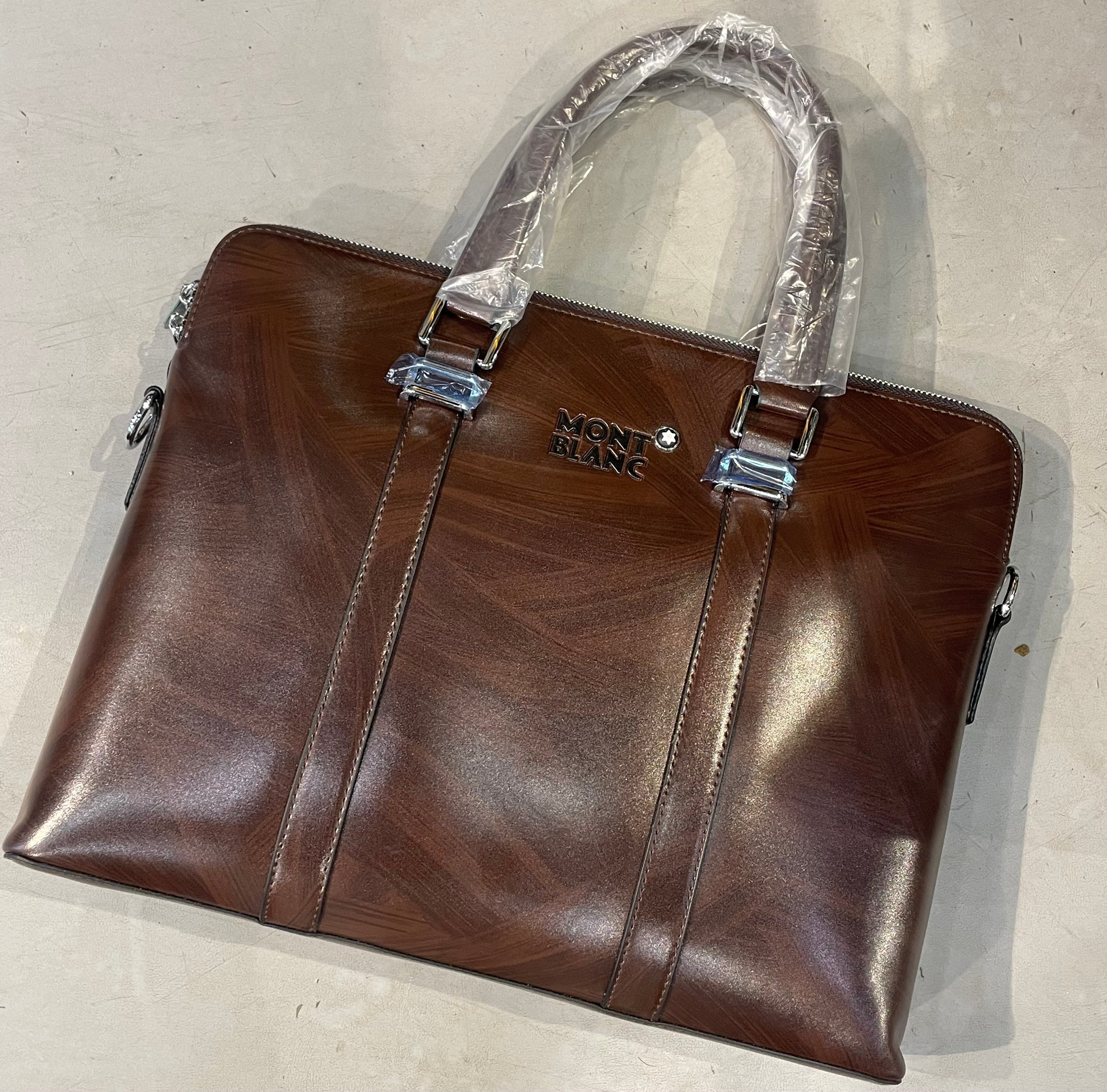 NOM MON Dark Brown Colour Unisex  Premium Imported Quality Laptop bag F1967-5