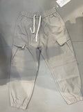 TIDE’POINT Korean Style Grey Baggy Fit Cargo Jogger Pants 7011