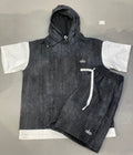 TFZ Black Colour With White a|o Logo Embroidery Premium Quality Imported Unisex Hooded Coord Set T29