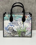 CUG GUC Cream Authentic Tiger Print Ladies Tote Bag 98073
