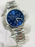 SIT TIS Silver Chain Blue Dial Mens Watch 989774