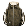 TREND TO CLUB STERING Green Sparkle Double Side Reversible Men’s Hooded Jacket K-8829
