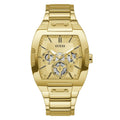 Eug Golden Chain Golden Dial Rectangle Premium Quality Men Watch 989830