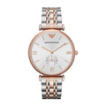 MRA Silver Copper Chain White Copper Ring Dial Chronograph Working Men’s Watch 989838