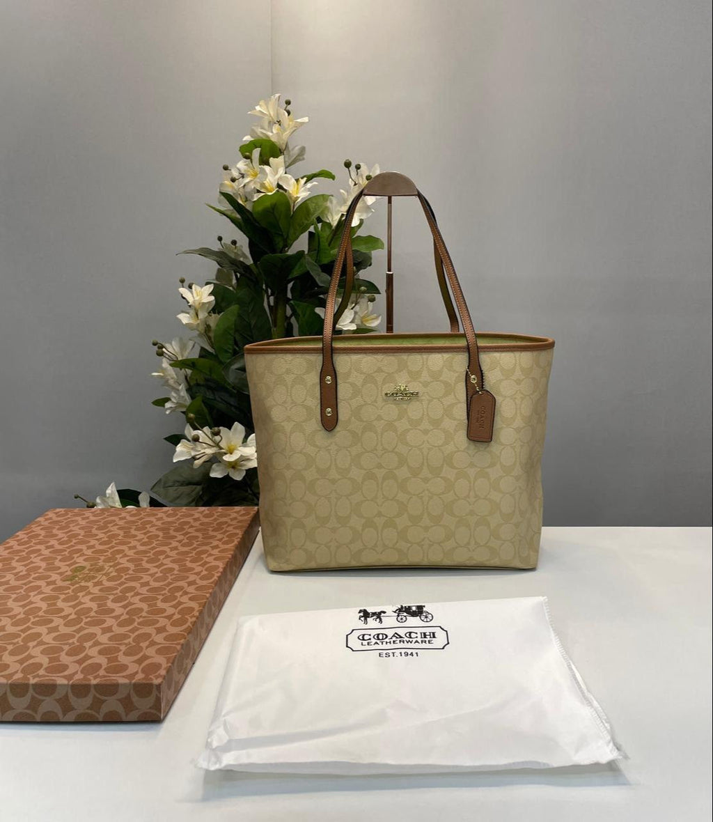 AOC Monogram Design Premium Quality Tote Ladies Bag 53701