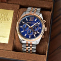 CIM MIC Silver Copper Chain Blue Dial Men Watch 988289