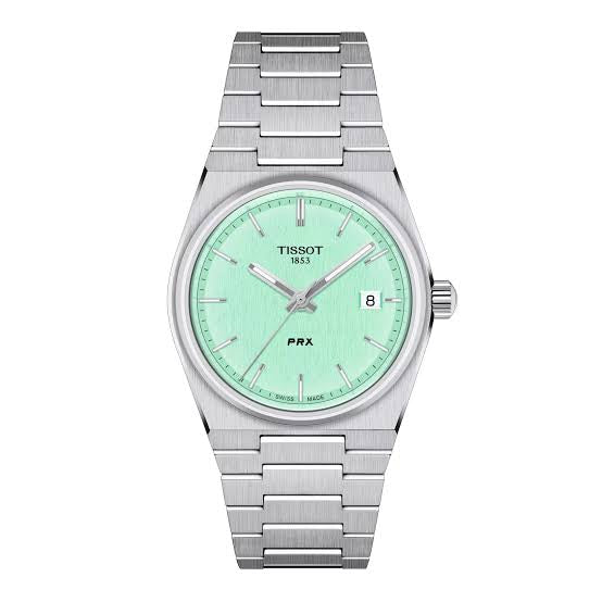 SIT PRX Light Green Dial Silver Chain Premium Quality Men’s Watch 988382