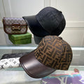 NEF FEN Leather Flap Imported Unisex Cap 988552