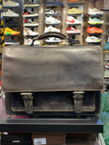 Gray Colour Genuine Leather Heavy Quality Unisex Laptop Bag 988004