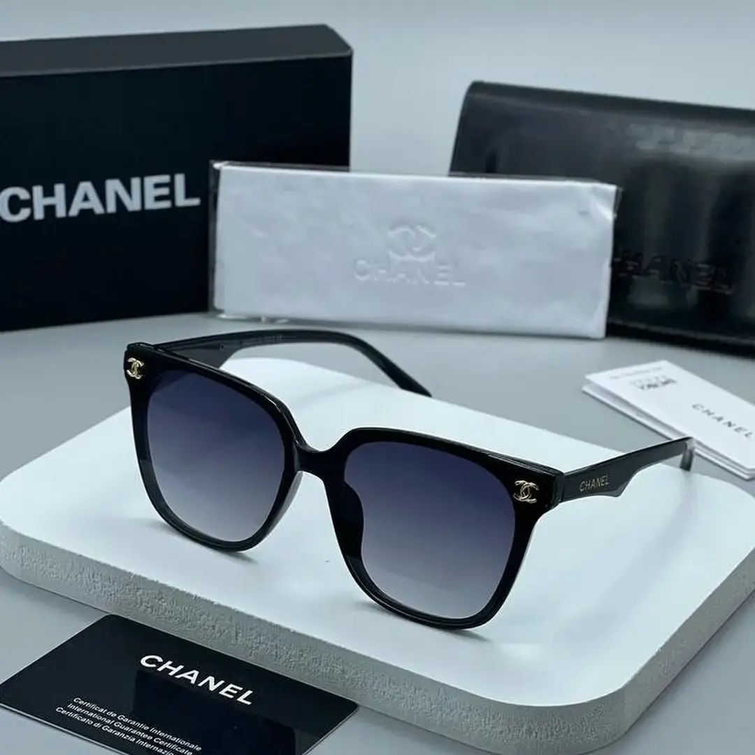 AHC Black Frame Black Shade Premium Quality Unisex Sunglass 36236 58 17-146