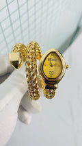 Suj Cav JC Golden Snake Golden Dial Ladies Watch 990287