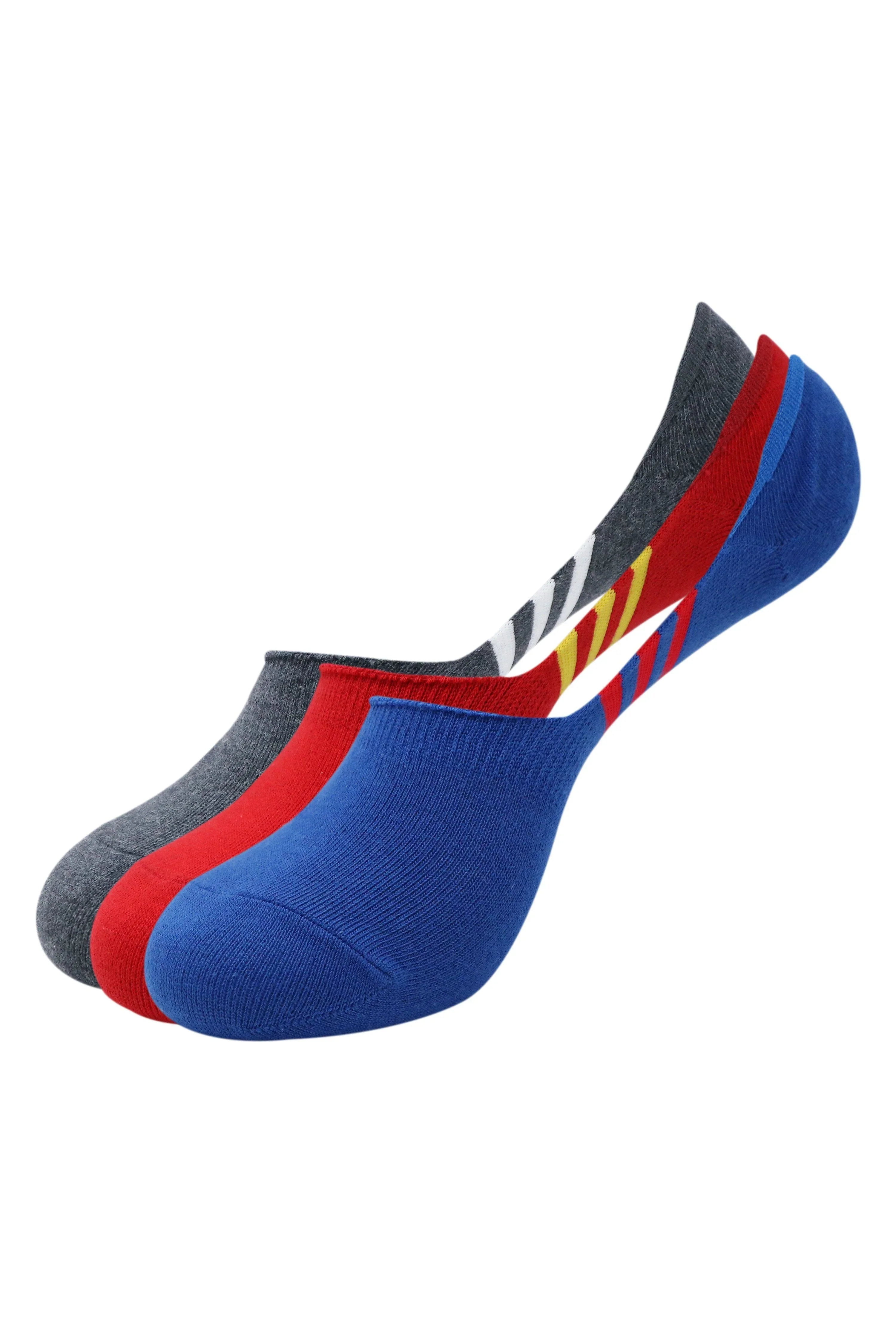 BALENZIA JUSTICE LEAGUE MEN'S COTTON LOAFER SOCKS WITH ANTI SLIP SILICON - SUPERMAN, BATMAN, FLASH -(PACK OF 3 PAIRS/1U)- NO SHOW / INVISIBLE SOCKS Your Cart Subtotal