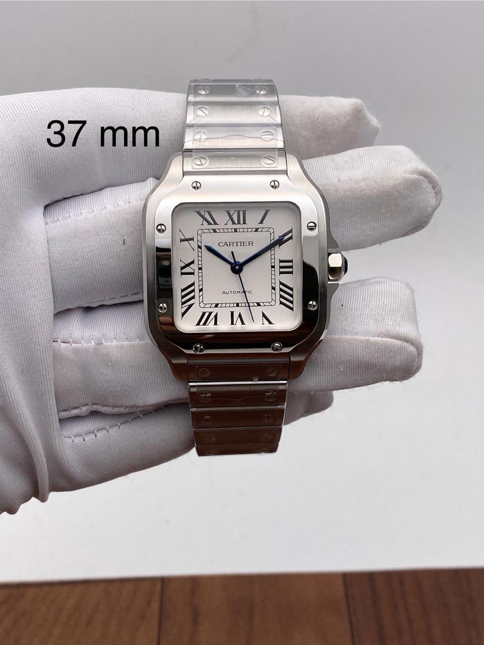 Rac  Silver Chain White Dail Premium Quality Square Dail  Watch 990512