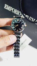MRA Black Chain White Copper  Dial Ceramica Ladies Watch 401906