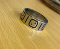 Gold Sliver Black Stainless Steel Circle Rhodium Plated Premium Quality Men’s Ring 50244