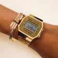 SAC Gold chain watch digital square men sports Watch 989668